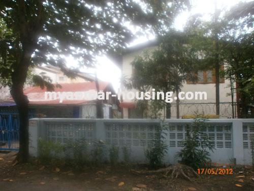 Myanmar real estate - for sale property - No.1317 - A good landed house for sale in South Okkalapa Township. - View of the building