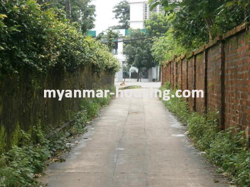 Myanmar real estate - for sale property - No.1368 - Now on sale " a very good for Location! - View of the street.