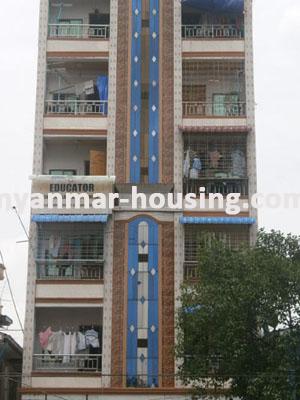 Myanmar real estate - for sale property - No.1391 - Near junction Thamine, Apartment to sell in Myangone Township! - View of the infront.