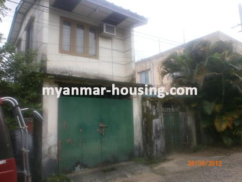 Myanmar real estate - for sale property - No.1438 - A good landed house to sell in Hlaing township . - Front view