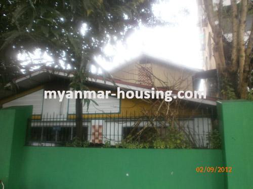 Myanmar real estate - for sale property - No.1450 - Two-storey building for sale on Kabar Aye Pagoda Road. - View of the building