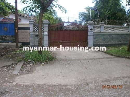 Myanmar real estate - for sale property - No.1502 - Wide landed house good for family to sell in Yankin Township! - View of the outside