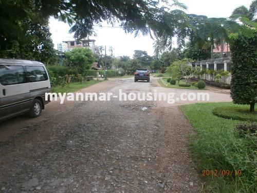 Myanmar real estate - for sale property - No.1502 - Wide landed house good for family to sell in Yankin Township! - View of the street