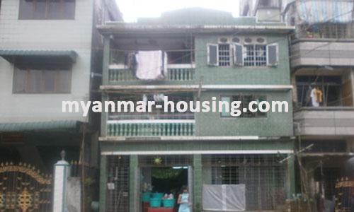 Myanmar real estate - for sale property - No.1547 - Landed house to sell in Kamaryut township! - View of the building.