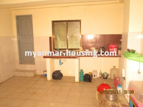 Myanmar real estate - for sale property - No.1551 - Ground floor, good for business to sell in Hledan. - View of the kitchen room.