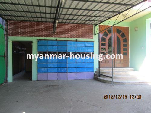 Myanmar real estate - for sale property - No.1663 - Land available in South Okkalapa - View of the infront of the building 