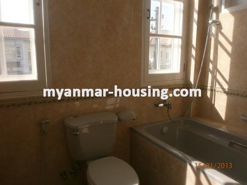 Myanmar real estate - for sale property - No.1698 - Grand and glory house for sale in Maykha housing! - View of the bathroom and toilet.