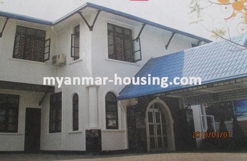 Myanmar real estate - for sale property - No.1771 - Modernice  design with  excellent  swimming pool  - Great view of the building.