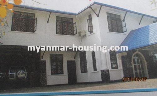 Myanmar real estate - for sale property - No.1771 - Modernice  design with  excellent  swimming pool  - Well-decorated view of the building.