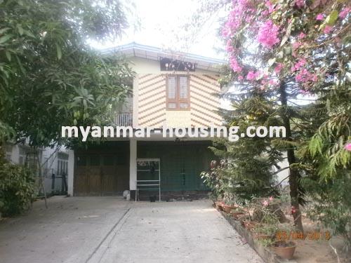 ミャンマー不動産 - 売り物件 - No.1813 - A good landed house   with quiet  environment ! - View  of the building.