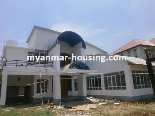 Myanmar real estate - for sale property - No.1825 - Great design detached house for sale now! - View of the building.