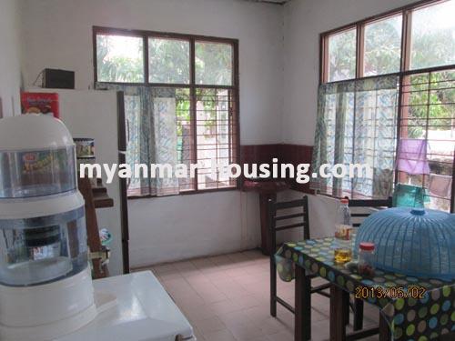 Myanmar real estate - for sale property - No.1831 - Landed house for sale in good area ! - View of the dining room.