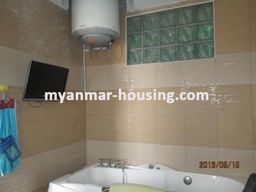 Myanmar real estate - for sale property - No.1843 - Excellent nice pent house with great view ! - View of the wash room.