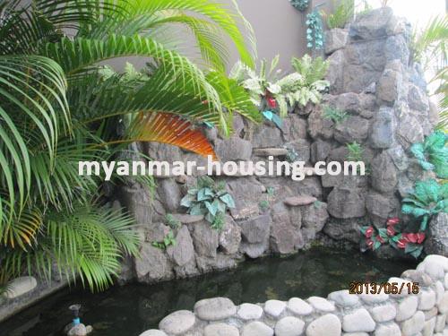 Myanmar real estate - for sale property - No.1843 - Excellent nice pent house with great view ! - View of the waterfall.