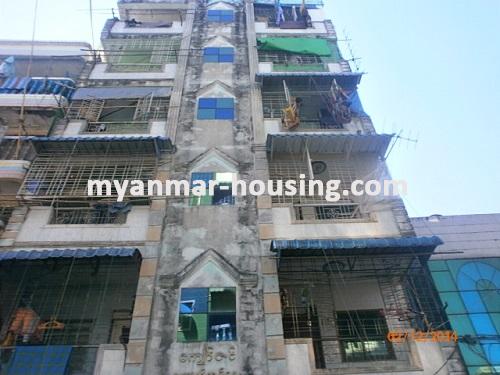 Myanmar real estate - for sale property - No.1887 - Apartment  for sale in Tarmway Township. - View of the building.