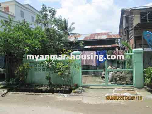 Myanmar real estate - for sale property - No.1925 - Calm and quiet area for sale ! - View of the infront .