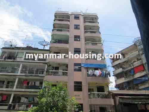 Myanmar real estate - for sale property - No.1949 - Hall type for sale in Pazundaung! - Exterior view of the building.