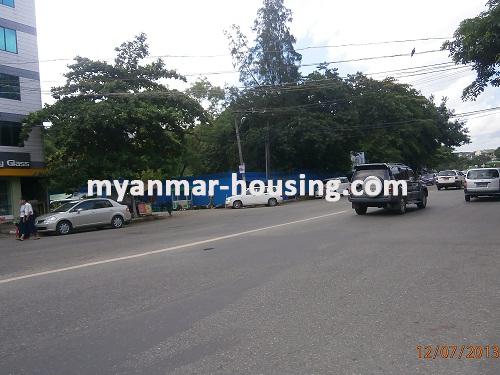 Myanmar real estate - for sale property - No.1958 - Nice apartment now  for sale ! - View of the  road .