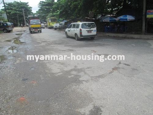 Myanmar real estate - for sale property - No.1992 - Good apartment  now for sale  ! - View of the  road .