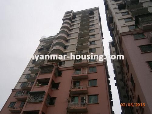 缅甸房地产 - 出售物件 - No.2030 - Good condominium  for sale in Myanma Gone Yay ! - View of the building.