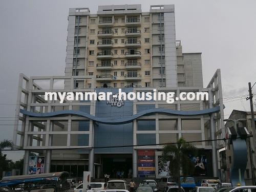 Myanmar real estate - for sale property - No.2063 - Well decorated room  in Ga Mone Pwint  Condo ! - view of the outside .