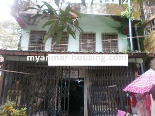 Myanmar real estate - for sale property - No.2074 - A good landed house for sale in  Tarmway ! - Infront view of the building