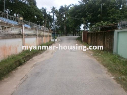 Myanmar real estate - for sale property - No.2091 - A  nice landed house for sale in Mayangone! - View of the street.