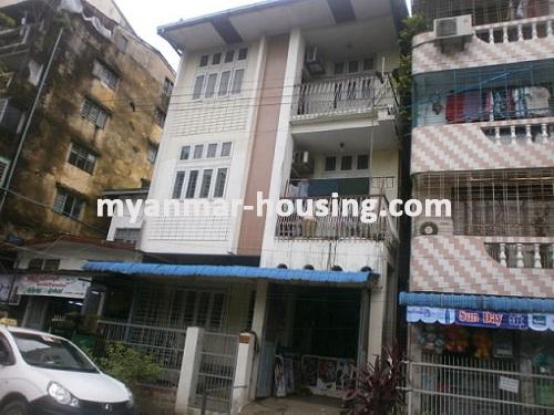 Myanmar real estate - for sale property - No.2093 - Well renovated good landed house  for sale on now! - Infront view of the building.