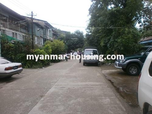 Myanmar real estate - for sale property - No.2093 - Well renovated good landed house  for sale on now! - View of the street.