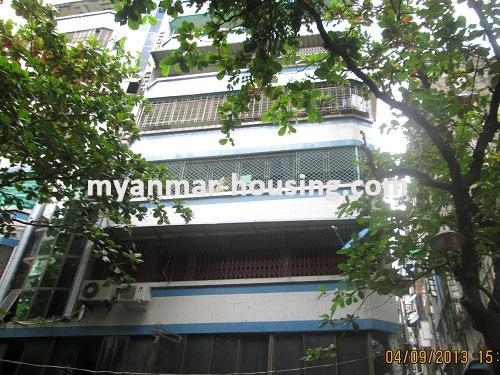 Myanmar real estate - for sale property - No.2120 - Good apartment for sale in  Lanmadaw!  - view  of the building.