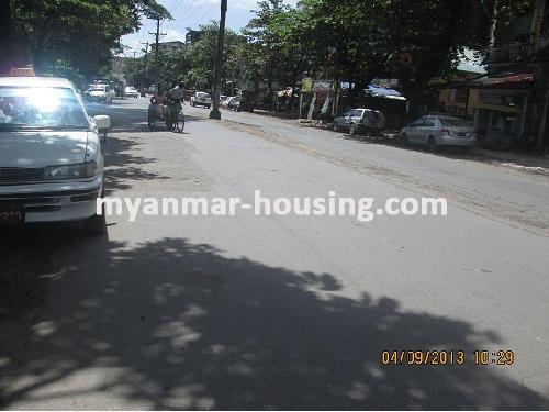 Myanmar real estate - for sale property - No.2120 - Good apartment for sale in  Lanmadaw!  - View of the road.