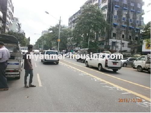 Myanmar real estate - for sale property - No.2154 - Good location in downtown area ! - view of the road