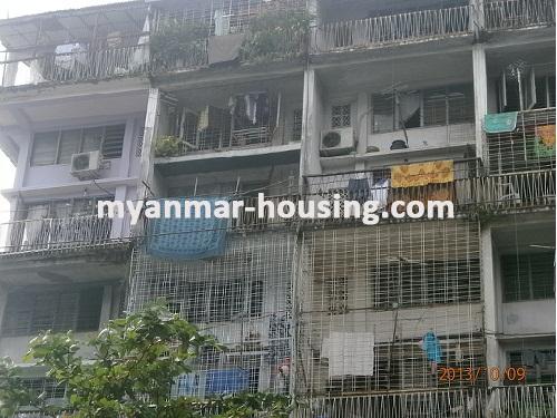 Myanmar real estate - for sale property - No.2156 - Good for family  living in downtown ! - view of the building