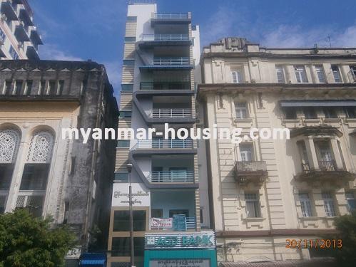 Myanmar real estate - for sale property - No.2217 - A good condo sale in Kyaukdadar! - View of the building