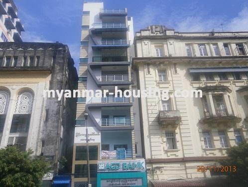 Myanmar real estate - for sale property - No.2217 - A good condo sale in Kyaukdadar! - Front view of the building