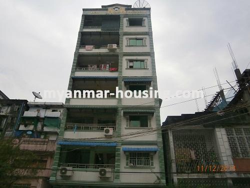 Myanmar real estate - for sale property - No.2282 - Good for business in Ahlone! - View of the building.