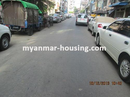 Myanmar real estate - for sale property - No.2286 - Good Condominium for sale in lanmadaw ! - View of the street.