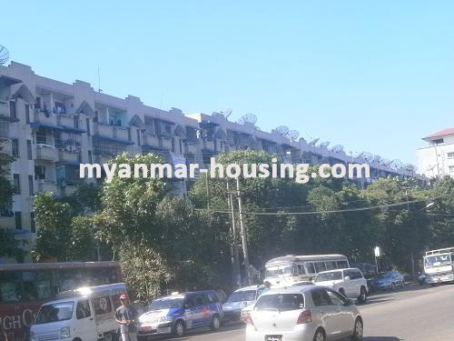 Myanmar real estate - for sale property - No.2308 - An apartment near fly over in Shwe Gone Daing! - View of the building.