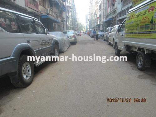 Myanmar real estate - for sale property - No.2329 - Hong Kong Type for sale in Lanmadaw ! - View of the street.