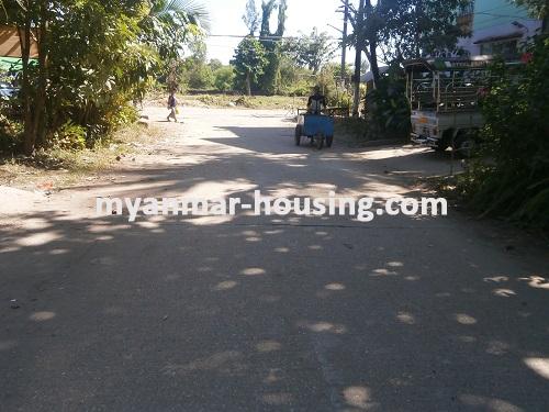 Myanmar real estate - for sale property - No.2348 - Apartment for sale in Tarmway Township. - View of the street.