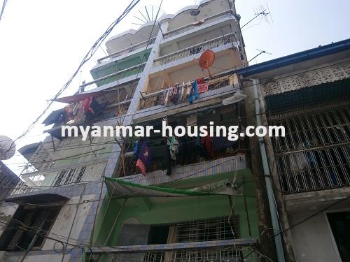 Myanmar real estate - for sale property - No.2378 - Apartment near park in Mingalar Taung Nyunt! - View of the building.