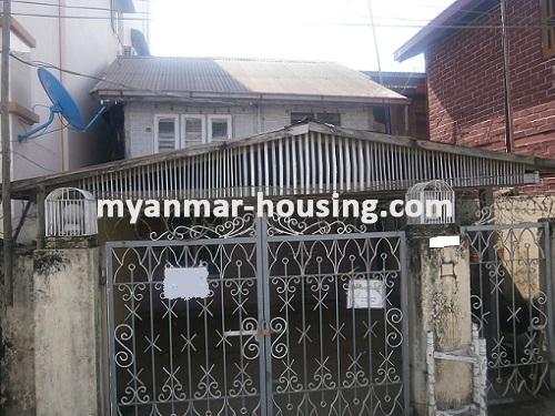 Myanmar real estate - for sale property - No.2392 - Landed house in clam place now for on sale! - Close view of the building.