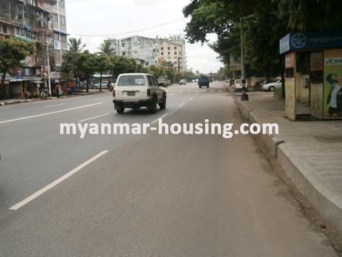 Myanmar real estate - for sale property - No.2408 - Good condo now for sale on Pyay Road ! - View of the road.