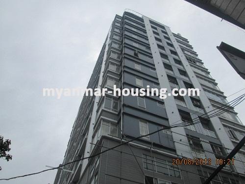 Myanmar real estate - for sale property - No.2421 - Condo for sale in Pansodan business tower! - View of the building.