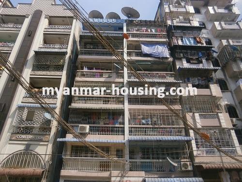 Myanmar real estate - for sale property - No.2448 - Excellent residential area is available! - Front view of the building.