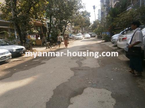 Myanmar real estate - for sale property - No.2448 - Excellent residential area is available! - View of the street.