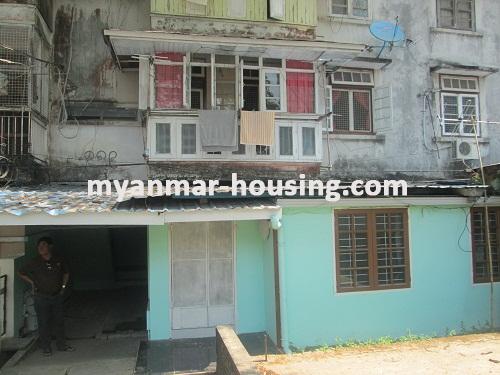 Myanmar real estate - for sale property - No.2468 - Apartment ground floor for sale in Bahan Township. - View of the front building.