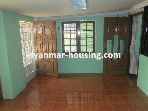 Myanmar real estate - for sale property - No.2468 - Apartment ground floor for sale in Bahan Township. - View of the floor.and room.