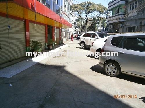 Myanmar real estate - for sale property - No.2470 - An apartment for slae in Dagon! - View of the Street.