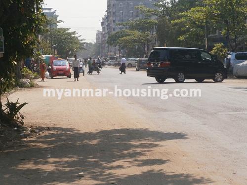 Myanmar real estate - for sale property - No.2474 - Aye Yate Mon Housing for sale in Hlaing! - View of the street.